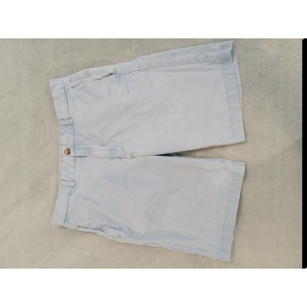 Mens Vineyard Vines Links Golf Chino Flat Front Breaker Shorts 32 Light Blue